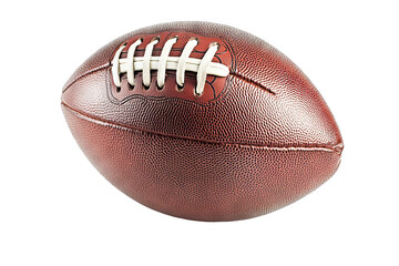 High-resolution American football ball PNG cutout isolated on transparent background for seamless graphic design and sports-themed projects