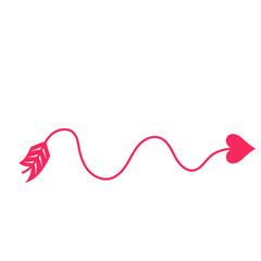 Graphic of Arrow with Heart Tip
