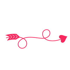 Graphic of Arrow with Heart Tip