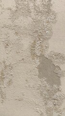 Aged wall with peeling cracked paint in vertical format. Weathered surface texture ideal for overlays, background designs, and visual projects with vintage or artistic grunge aesthetics.