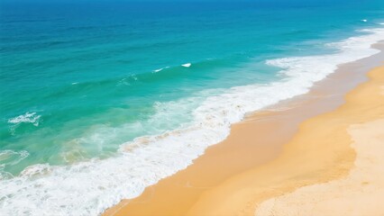 Beach with Crystal Clear Waters and Soft Sand