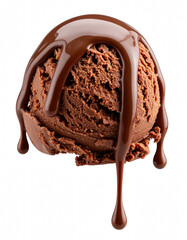 Irresistible chocolate covered ice cream treat perfectly dipped for a decadent dessert experience on a warm summer day isolate on transparent background