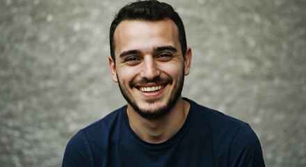 Portrait of a Smiling Young Man