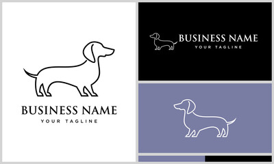 Dachshund Logo Design Variations.