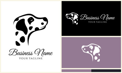 Dalmatian Dog Logo Design Variations.