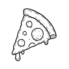 Pizza slice with pepperoni and melting cheese