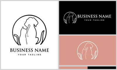 Dog  Cat Logo Design Variations.