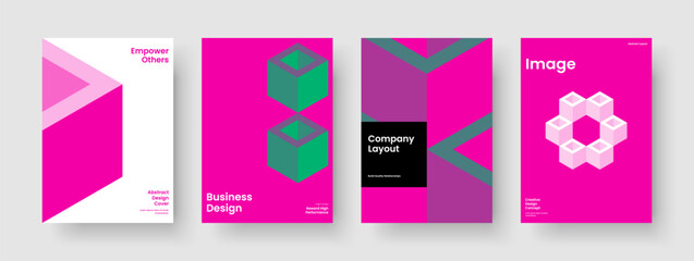 Fototapeta premium Geometric Business Presentation Layout. Abstract Book Cover Design. Modern Report Template. Flyer. Banner. Background. Brochure. Poster. Handbill. Notebook. Leaflet. Magazine. Pamphlet. Catalog