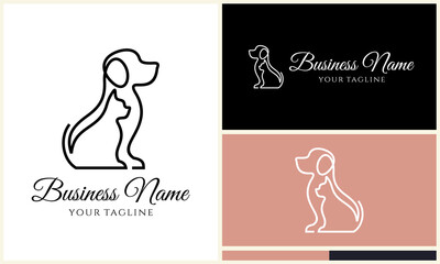 Dog Cat Logo Design Templates. (5)