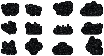 Diverse Cloud Silhouettes for Weather and Sky-Related Concepts
