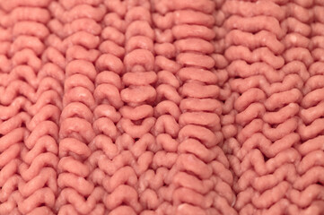 Close up of ground turkey breast fillet, poultry white meat