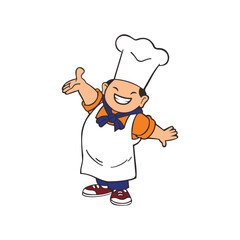 Make a Professional Male Chef Vector Art