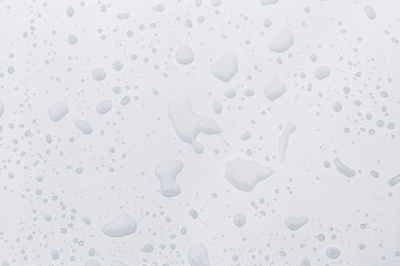 Water drops on white background, water drops pattern background