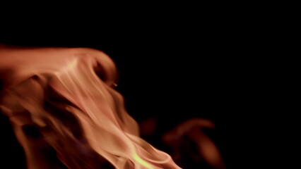 Dynamic and Mesmerizing Flames Captured in Motion for Stock Media Use and Projects