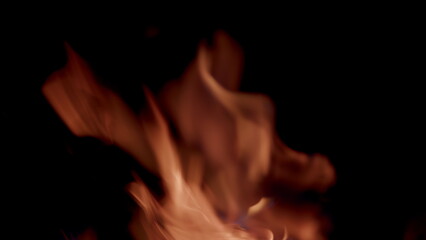 The Captivating and Enchanting Flames are Dancing Gracefully in the Dark of the Night
