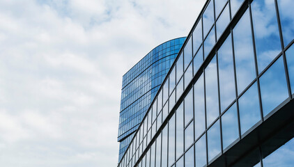 A fragment of a new office building