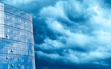 Fototapeta premium A fragment of a new office building