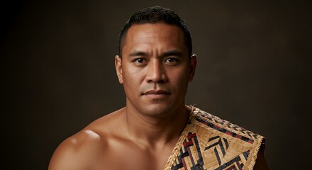 Portrait of a Maori Man