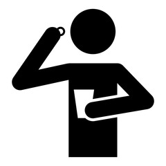 "Person taking pill / medicine" icon
