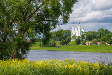 Saint Sophia Cathedral church. Polotsk city, Belorussia .Polotsk landscape.