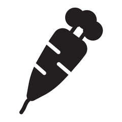 carrot glyph icon