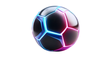 SciFi Football with Light Stripes