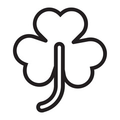 clover line icon