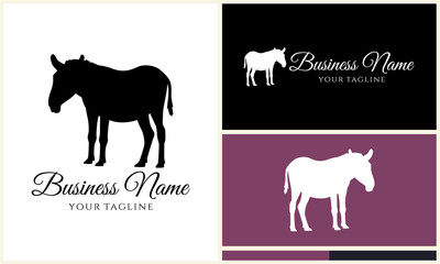 Donkey Logo Design Templates. (1)