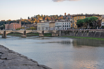 The Old Town of city of Florence, Italy