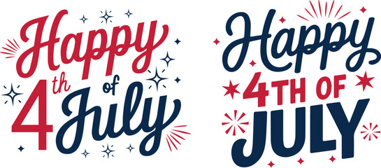 Happy American 4th of July Independence Day Typography t shirt design, United States July holiday celebration. Vector illustration.