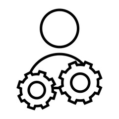 Workshop icon vector. Developer illustration sign. Engineering symbol. Teamwork web icon. 