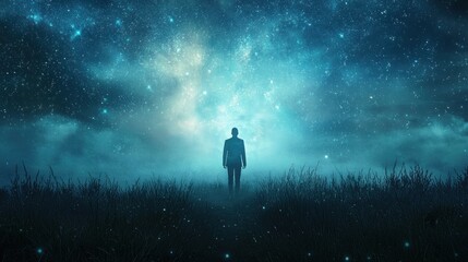 Fototapeta premium Solitude night sky