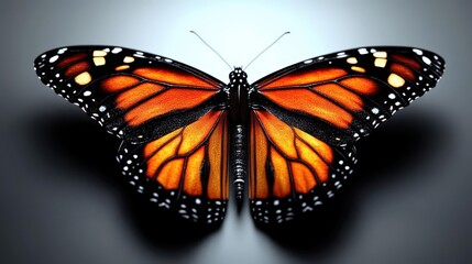Fototapeta premium Monarch Butterfly Wings: Nature's Beauty