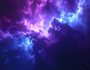 Mystical Cosmic Nebula Space Background
