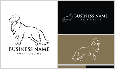 Golden Retriever Logo Design. (2)