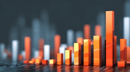 Financial growth visualized through modern corporate data charts and graphs
