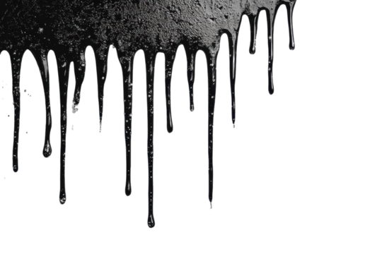 Dark Dripping Liquid Abstract Art