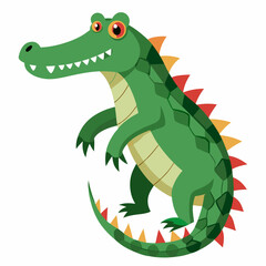 cartoon crocodile with a smile