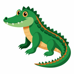 cartoon crocodile with a smile