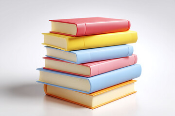 Pile of Rainbow-Toned Hardcover Books