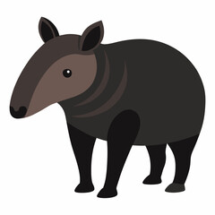 vector illustration of a rhino