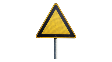 Caution Triangle Road Sign