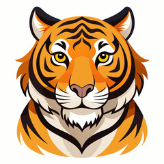 tiger head vector illustration