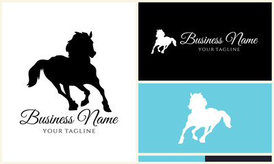 Horse Logo Design Templates. (12)