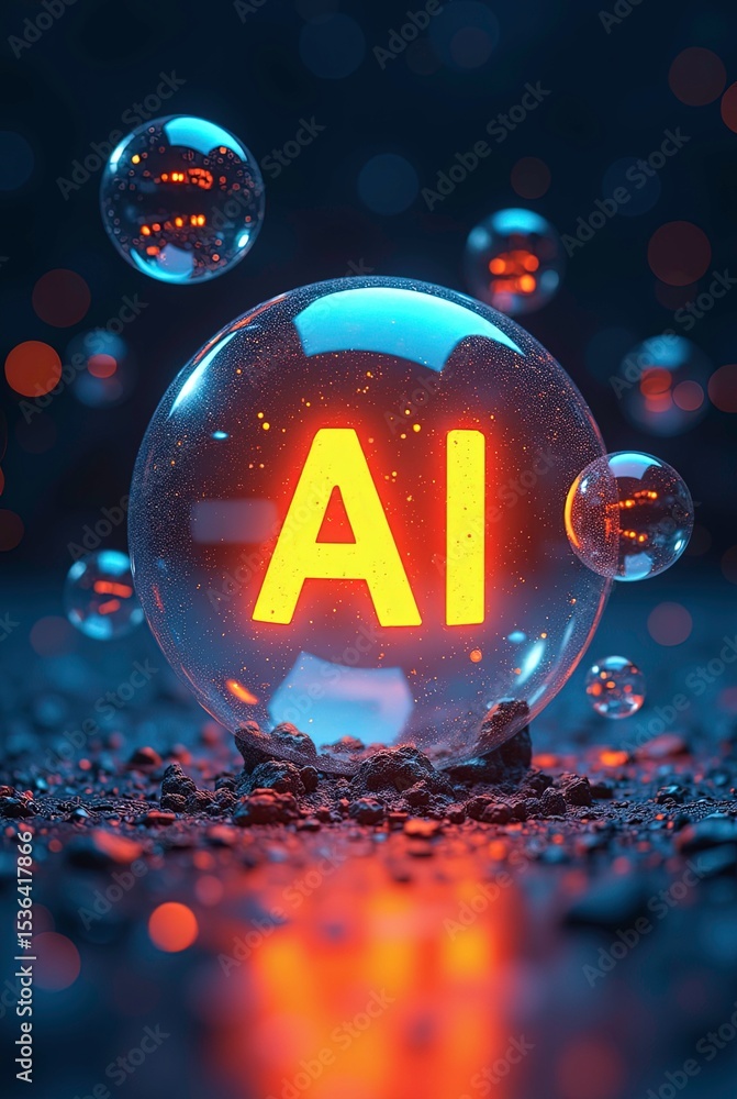 Fototapete stock banner technology based on data science and innovation is used in internet cyberspace by a rou