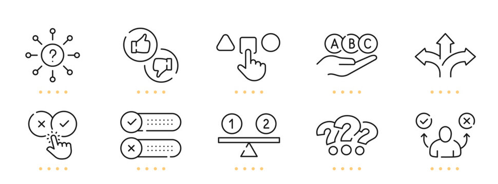 Making choice related line icons. Editable stroke
