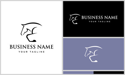 Horse Logo Design Variations. (2)
