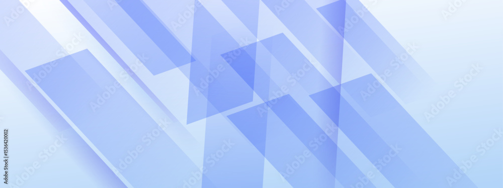 Poster abstract geometric background with overlapping shapes in varying shades of light blue; perfect for m