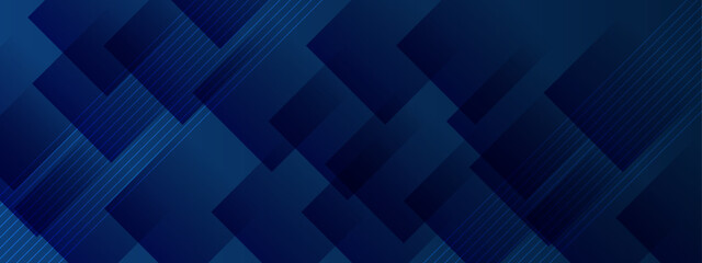 Obraz premium Abstract blue geometric design with overlapping shapes. Suitable for backgrounds, banners, digital art, and modern graphic design projects.