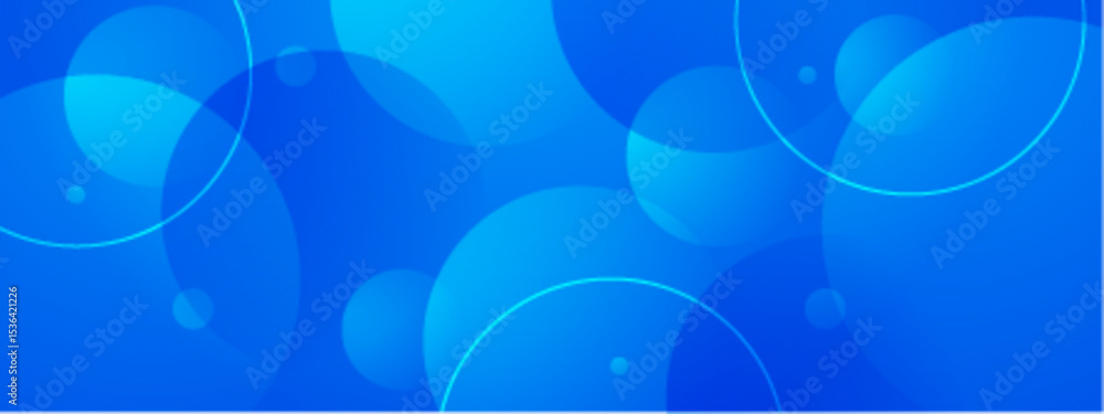 Wall mural overlapping translucent blue circles create a modern abstract design. suitable for backgrounds, web 